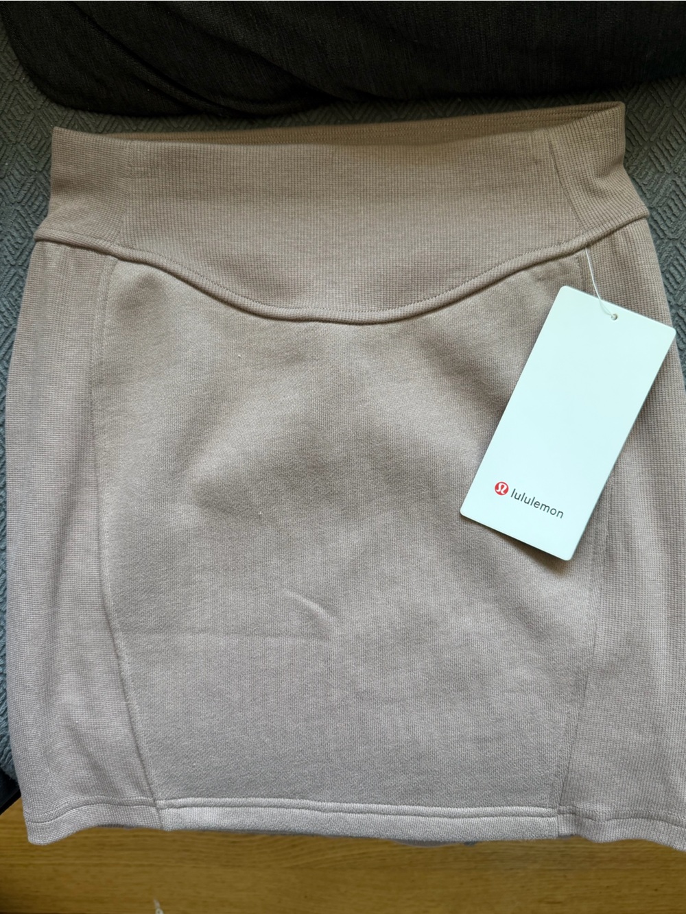 lululemon athletica brown scuba mini skirt
